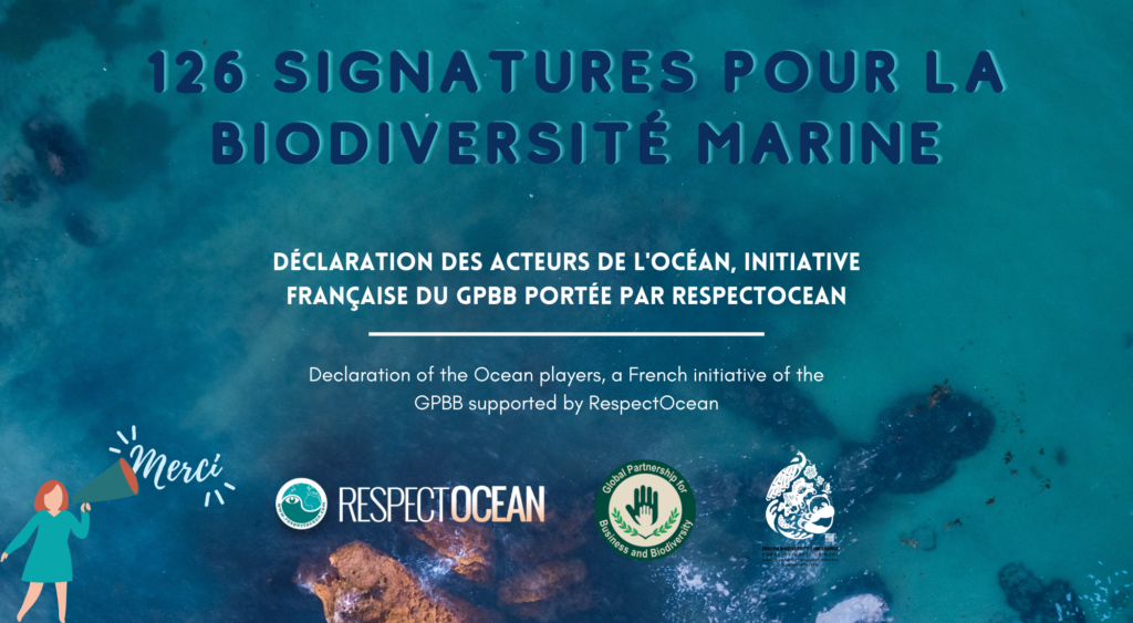 126 signatures pour la biodiversité marine